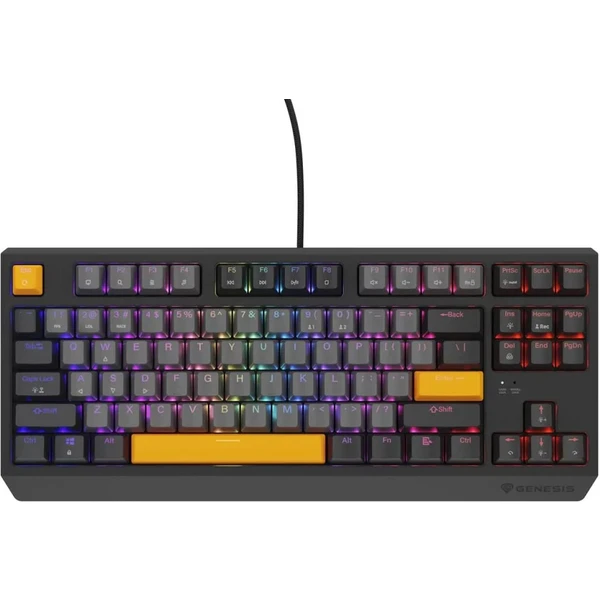 Genesis THOR 230 TKL Anchor Gray Negative RGB mechanická klávesnica - Klávesnice - Obrázok F0I5000O01
