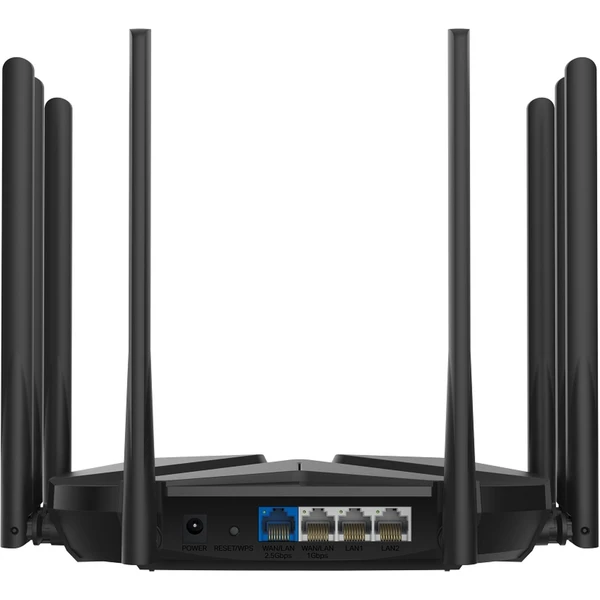 Mercusys MR90X Wi-Fi 6 smerovač čierny - Wi-Fi routery - Obrázok F112000L01