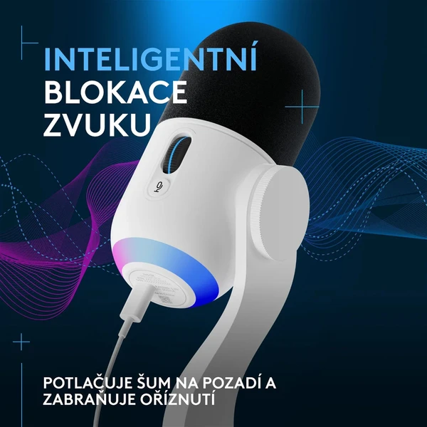 Logitech G Yeti GX mikrofón biely - Mikrofóny - Obrázok F134000P01