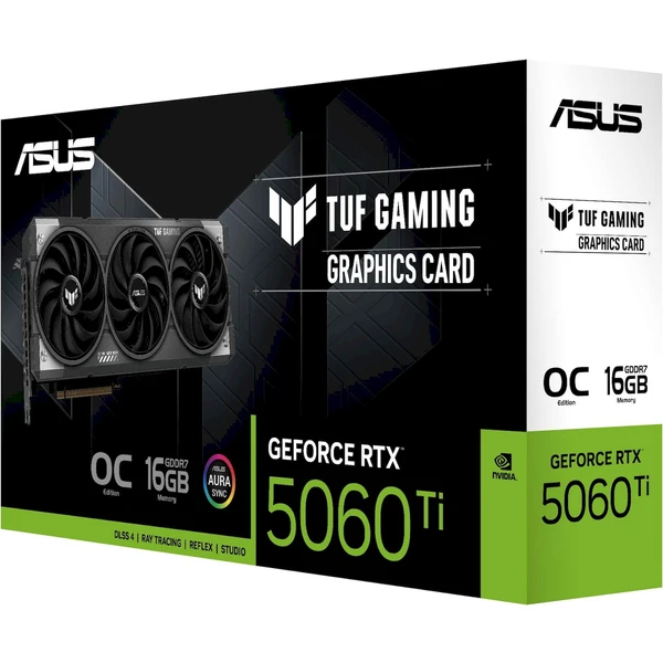ASUS TUF Gaming NVIDIA GeForce RTX 5060 Ti 16GB GDDR7 OC - Grafické karty - Obrázok F15E000O01
