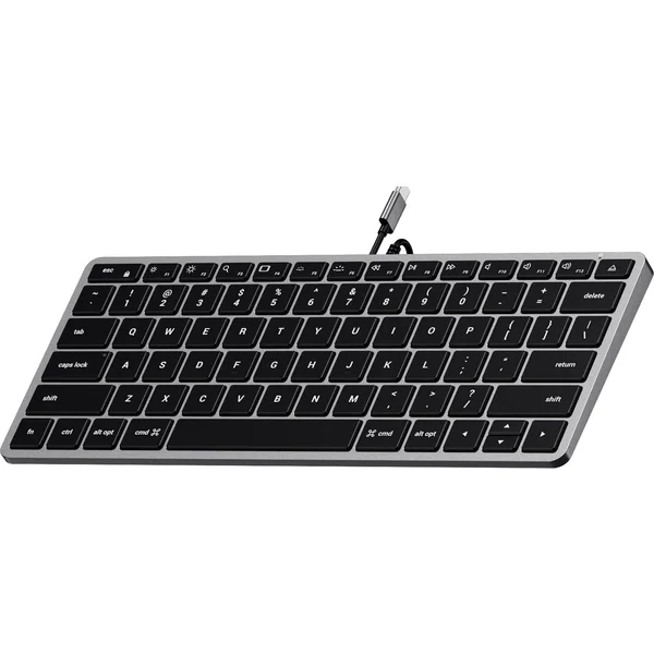 Satechi Slim W1 USB-C klávesnica US vesmírne šedá - Klávesnice - Obrázok F1BT000501