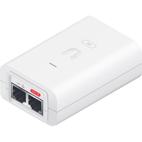 E-shop Ubiquiti POE-48-24W-WH PoE injektor biely