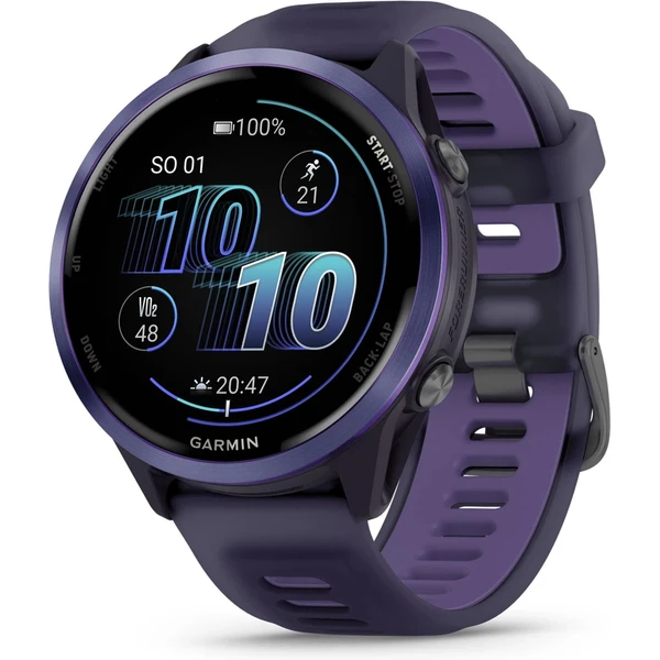 Garmin Forerunner 570 47 mm fialová hliníková luneta s fialovo-indigovým polopriehľadným remienkom - Inteligentné hodinky - Hlavný obrázok
