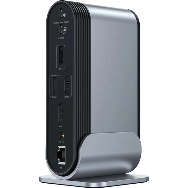 Baseus Dokovacia stanica 16v1 USB-C (CN+EU+UK redukcia do zásuvky) sivá - Dokovacie stanice - Obrázok F1U5000N01