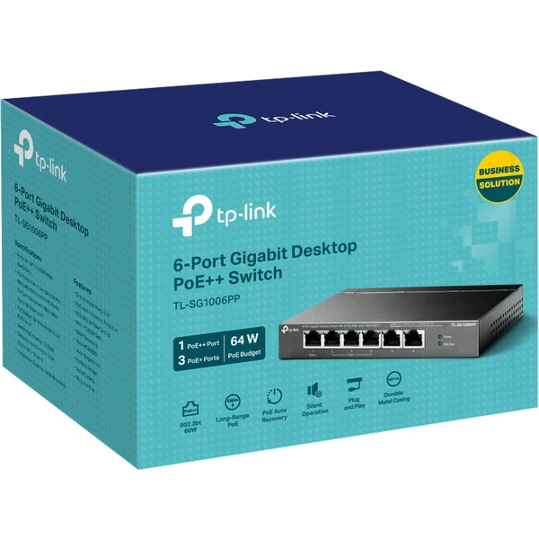 TP-Link TL-SG1006PP prepínač - Switche - Obrázok F1X0000P01