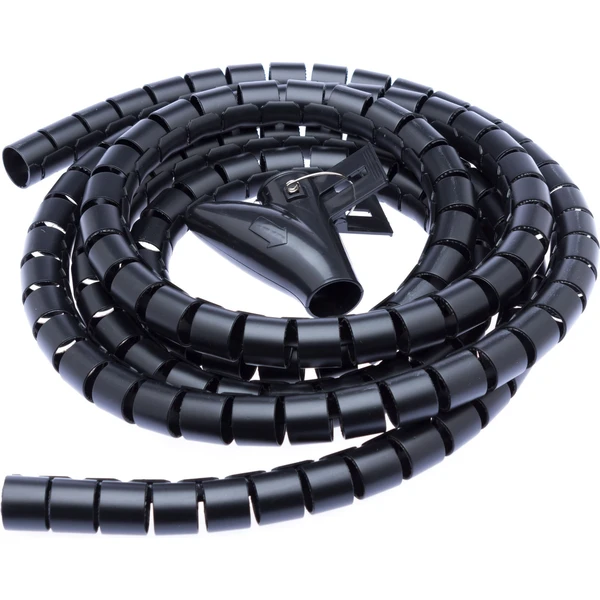 CONNECT IT trubica pre organizáciu káblov, 2,5m x 20mm, čierna - Vychytávky - Hlavný obrázok
