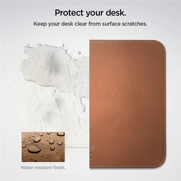 Spigen MousePad LD301 kožená podložka pod myš hnedá - Podložky - Obrázok F2D5000L01