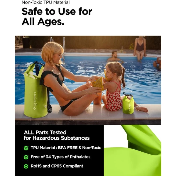 Spigen Aqua Shield WaterProof Dry Bag 20L + 2L A630 zelený - Puzdra - Obrázok F2N5000701