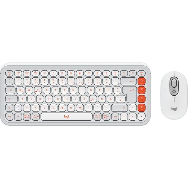E-shop Logitech POP Combo (US) klávesnica a myš biela
