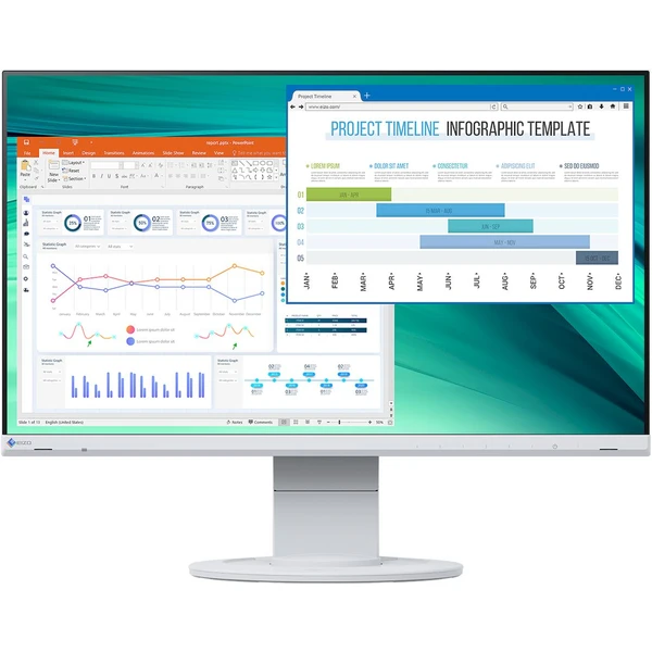 EIZO FlexScan EV2460-WT monitor 24"  - Monitory - Hlavný obrázok