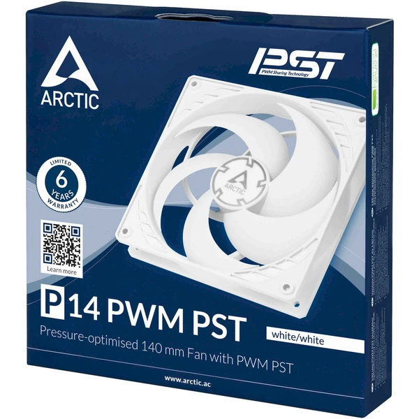 Arctic P14 PWM PST biely - Ventilátory pre PC - Obrázok F33B000L01