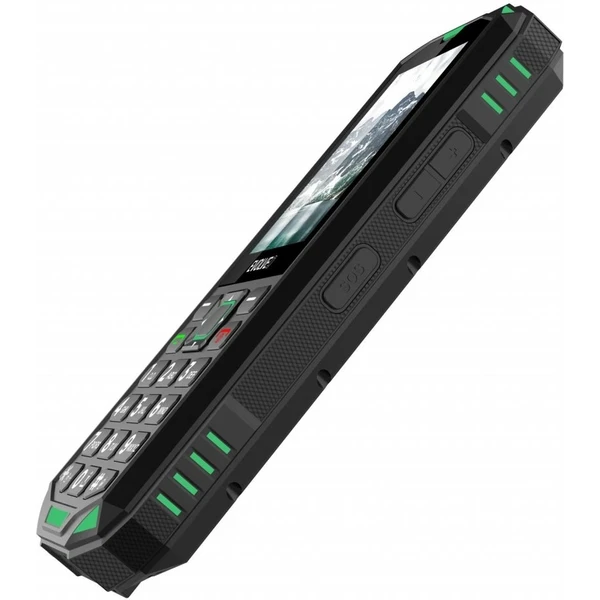 EVOLVEO StrongPhone X5 vodotesný odolný Dual SIM telefón čierno-zelený - Mobilné telefóny - Obrázok F33F000P01