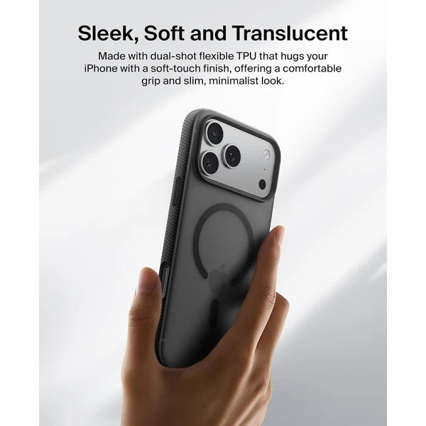 Belkin SheerForce Grip MagSafe kryt iPhone 17 Pro námornícky modrý - Puzdra - Obrázok F3CN000K01