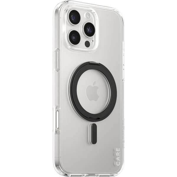 PanzerGlass® CARE kryt Apple iPhone 16 Pro Max MagSafe KickStand číry/čierny - Puzdra - Hlavný obrázok