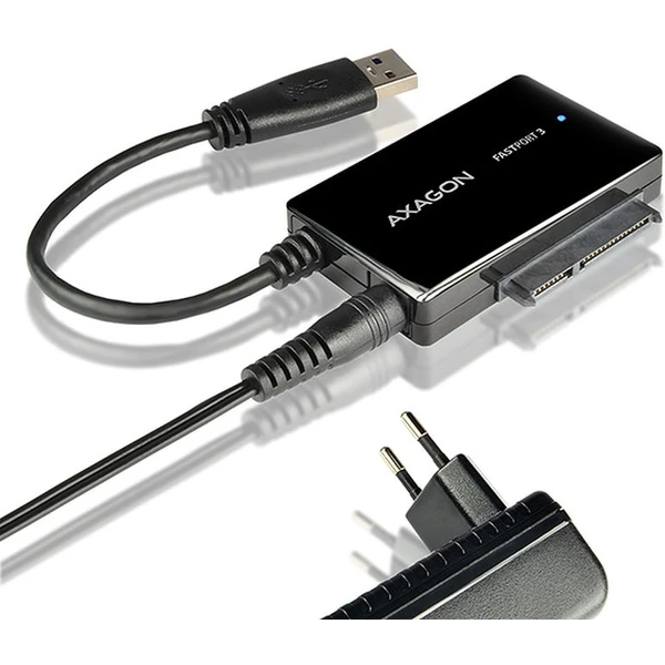 AXAGON ADSAFP3 USB 3.0 SATA 6G HDD FASTport3 adaptér vr. napájače - Externé boxy - Obrázok F3GV000501