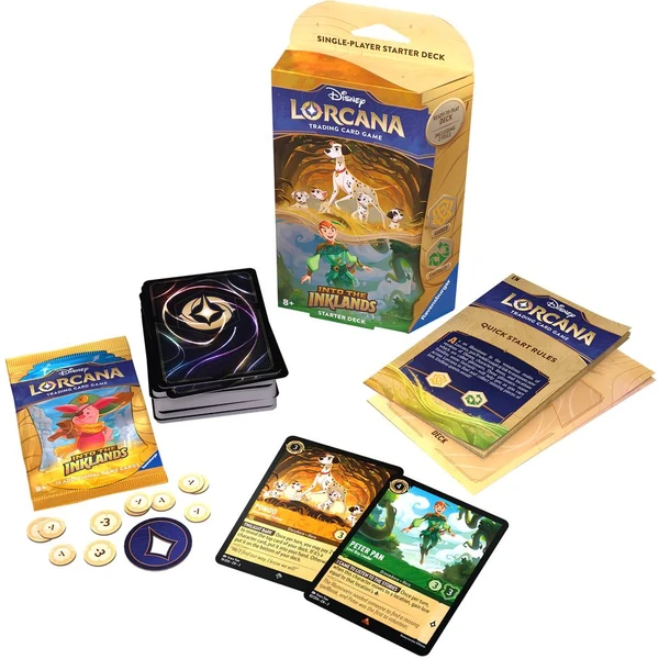 Disney Lorcana: Ink the Inklands - Starter Deck Amber & Emerald - Disney Lorcana TCG - Obrázok F3H2000L01