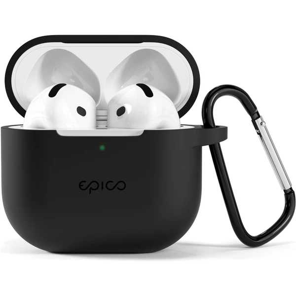 Epico odolný silikónový kryt pre Airpods 4 čierny - Puzdra - Hlavný obrázok