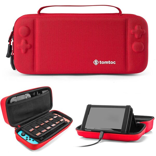 E-shop Tomtoc cestovné puzdro Nintendo Switch červené