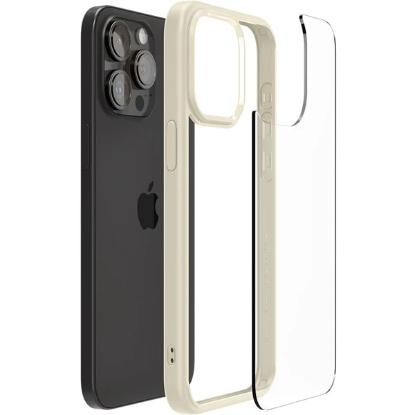 Spigen Ultra Hybrid kryt iPhone 15 Pro béžový - Puzdra - Obrázok F409000601