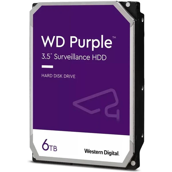 WD PURPLE WD64PURZ 6TB SATA/600 256MB cache, Low Noise, CMR - Pevné disky - Hlavný obrázok
