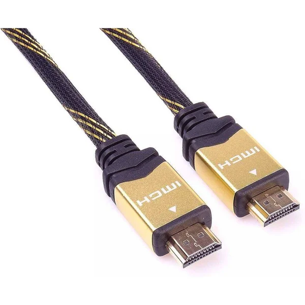 PremiumCord GOLD HDMI 1.4/HDMI 1.4 kábel s ethernetom 4K 5m čierny - Káble a redukcie - Hlavný obrázok