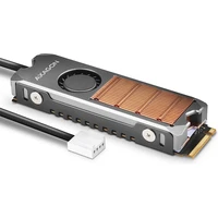 AXAGON CLR-M2FAN medený chladič s ventilátorom pre obojstranné M.2 SSD - Chladiče