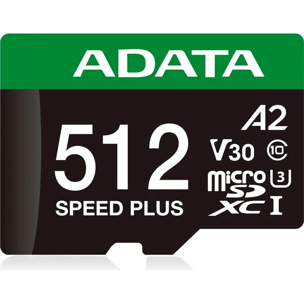 ADATA Speed Plus microSDXC 512GB + SD adaptér - Pamäťové karty - Obrázok F4SK000K01