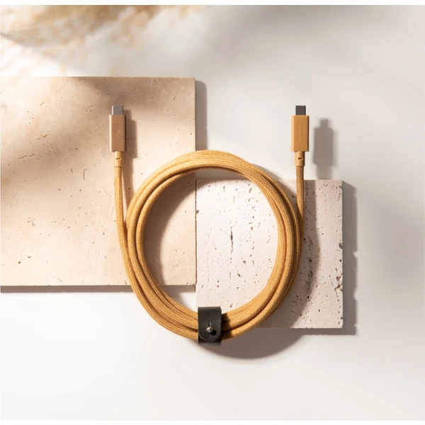 Native Union Belt Cable Pro USB-C 240W nabíjací kábel, 2,4m, béžový - Káble - Obrázok F4V3000K01