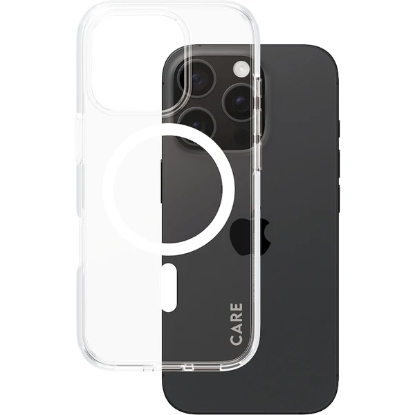 PanzerGlass® CARE kryt Apple iPhone 16 Pro MagSafe Urban Combat číry/biely - Puzdra - Obrázok F508000P01