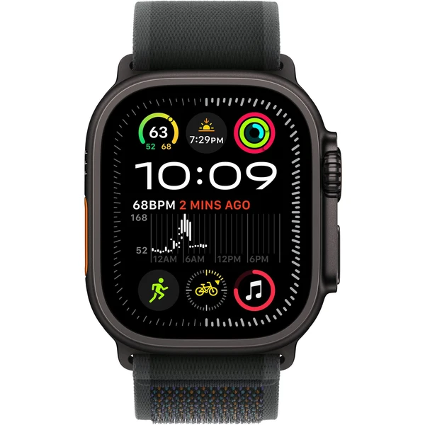 Apple Watch 49/44/45/46mm čierny trailový ťah s čiernym titánom S/M - Remienky - Obrázok F569000L01