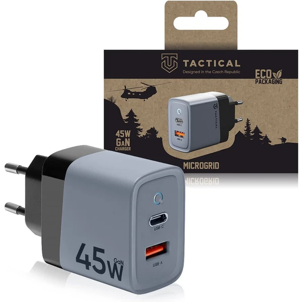 Tactical Microgrid GaN 45W nabíjačka šedá - Nabíjačky - Obrázok F5A8000701