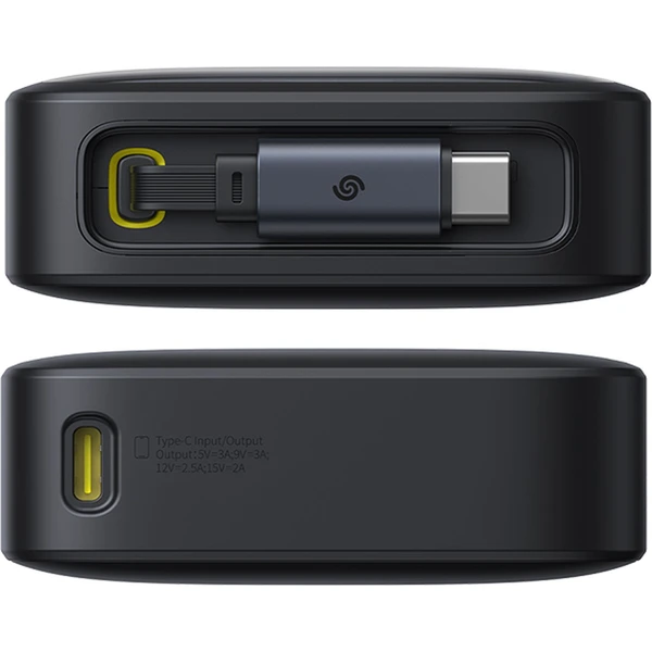 Powerbanka Baseus OS Free2Pull 10000mAh 30W čierna - Powerbanky - Obrázok F5AE000N01