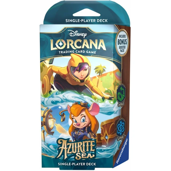 Disney Lorcana: Azurite Sea - Starter Deck Emerald & Sapphire - Disney Lorcana TCG - Obrázok F5O9000P01