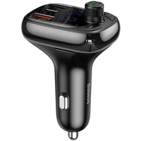Baseus Bluetooth FM Transmiter S13 T-shaped čierny - Nabíjačky