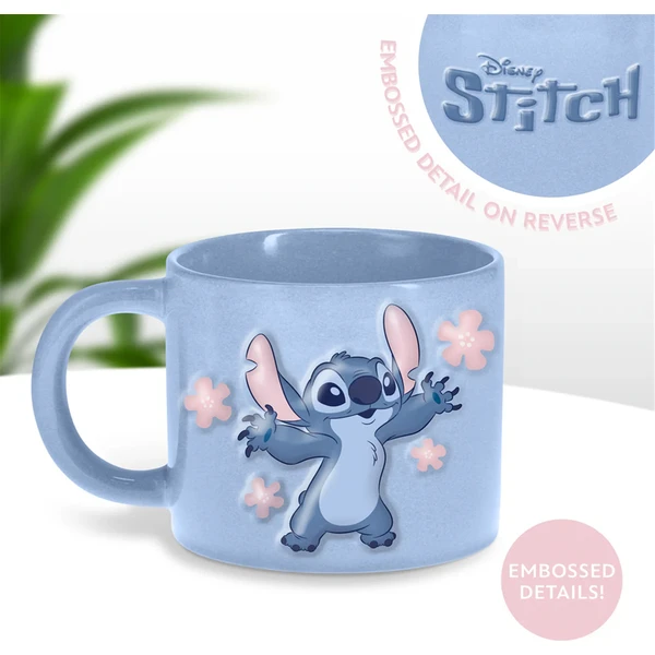 Embosovaný hrnček Paladone - Stitch 400 ml - Hrnčeky - Obrázok F5VG000L01