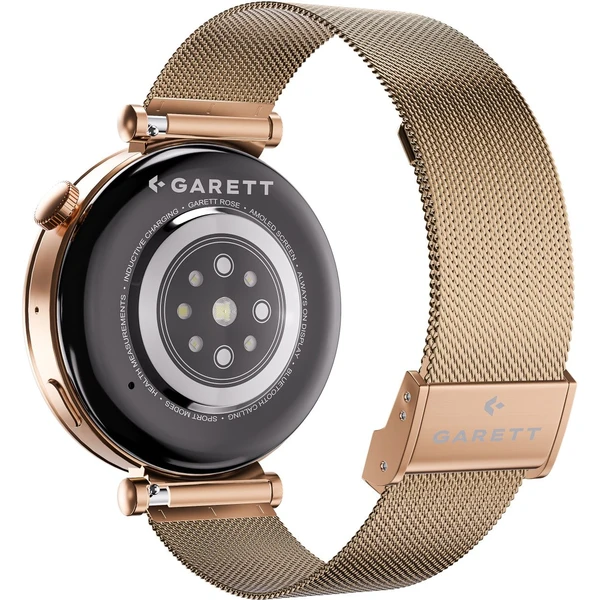 Garett Smartwatch ružovo zlatá oceľ - Inteligentné hodinky - Obrázok F5XD000N01