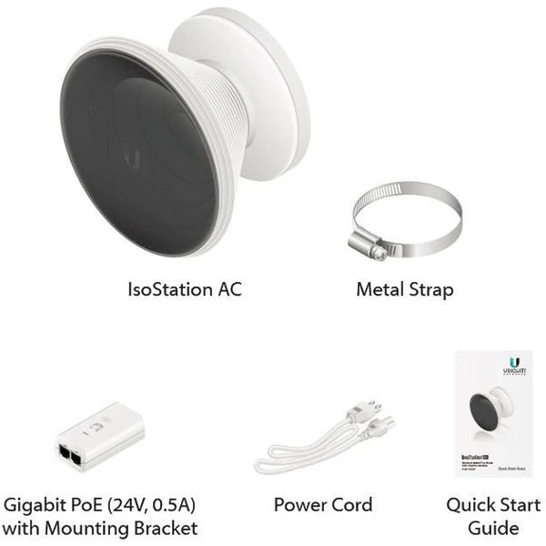 Ubiquiti IsoStation 5 AC vonkajší prístupový bod biely - Access pointy - Obrázok F64F000J01