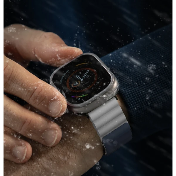UNIQ Revix obojstranný remienok pre Apple Watch 49/46/45/44/42mm Storm (modrý/sivý) - Remienky - Obrázok F6L4000701