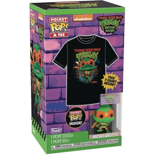 Funko Pocket POP! & Tee: TMNT- Michelangelo S (detské) - Darčekové sady - Obrázok F752000N01