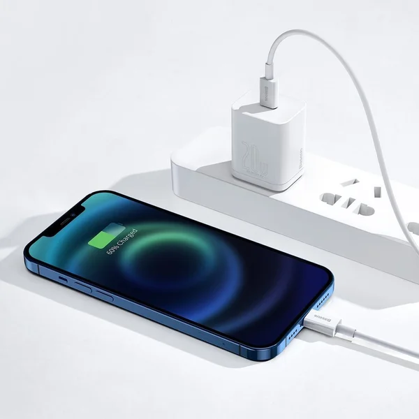 Baseus Superior USB-C/Lightning napájací kábel 20W 1m biely - Káble a redukcie - Obrázok F76E300401