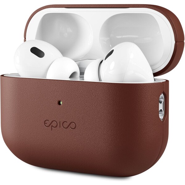 Epico kožený kryt pre Airpods Pro 2 hnedý