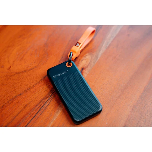 Verbatim Pocket SSD 1TB USB-C čierna/oranžová - SSD - Obrázok F7JD000P01