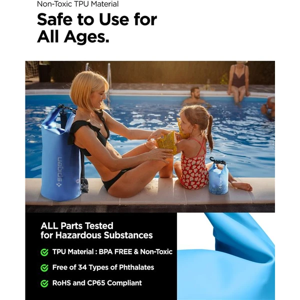 Spigen Aqua Shield WaterProof Dry Bag 20L + 2L A630 modrý - Puzdra - Obrázok F7N5000701