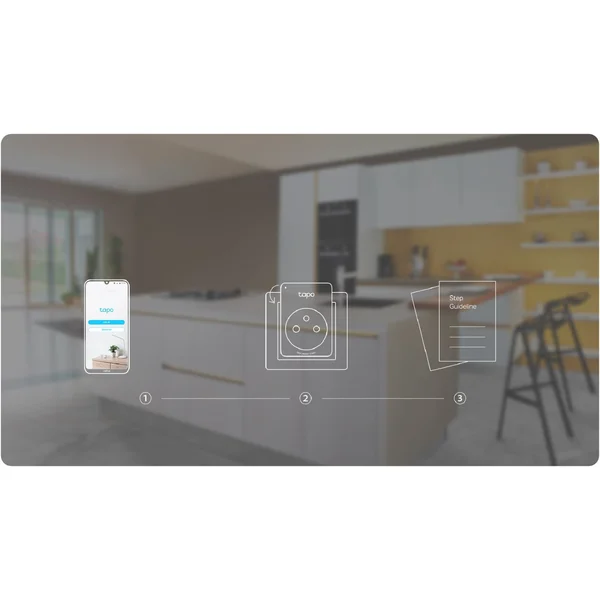 TP-Link Tapo P110 múdra zásuvka WiFi - Inteligentné zásuvky - Obrázok F7UJF00101