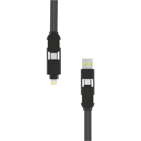 Napájací kábel Rolling Square inCharge XL 6v1 100W 0,3m čierny - Káble a redukcie - Obrázok F88K000K01