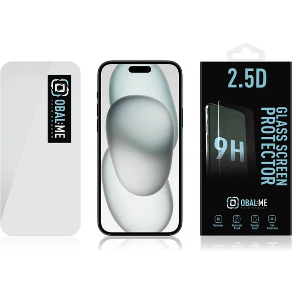 Obal:Me 2.5D Tvrdené sklo Apple iPhone 15/16 číre - Ochranné fólie a sklo - Obrázok F8U0000K01