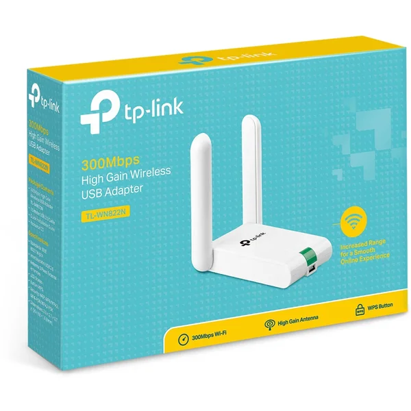 TP-Link TL-WN822N WiFi USB adaptér - Sieťové karty - Obrázok F9QFF00101