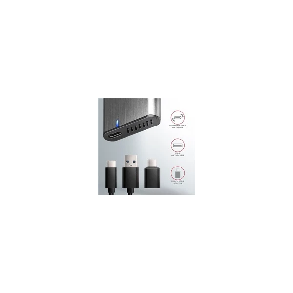 AXAGON externý box pre M.2 SATA SSD kovový USB-C 3.2 - Externé boxy - Obrázok FA60700301