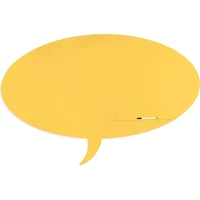 Rocada Skin Shape Talk 6441-1023 magnetická tabuľa žltá dopravná RAL 1023 - Magnetické tabule