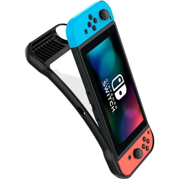 Spigen Rugged Armor ochranný kryt pre Nintendo Switch čierny - Puzdra - Obrázok FAK4G00101